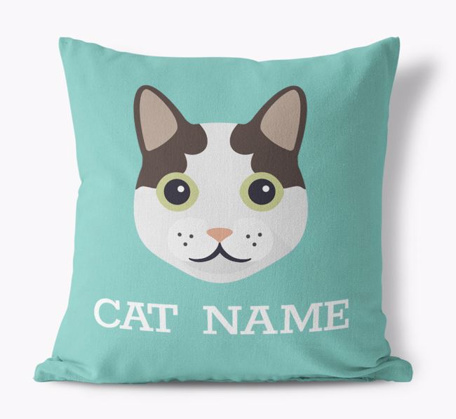 {dogsName}'s Icon: Personalized {breedCommonName} Canvas Pillow